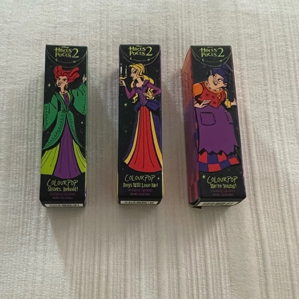 ColourPop Hocus Pocus 2 So Glassy Lip Gloss Set – NWT – Limited Edition